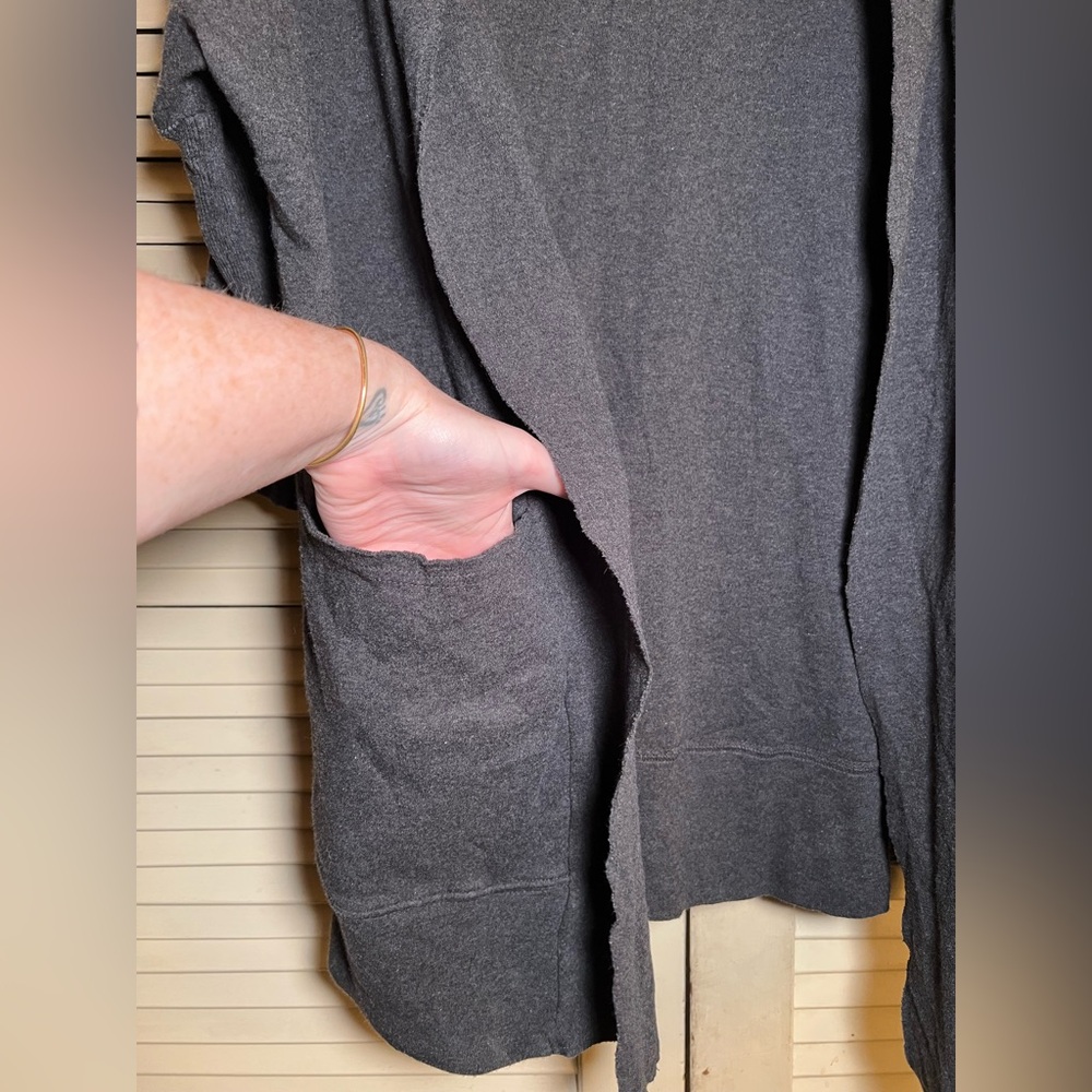 Pact Organic Cotton Airplane Cardigan size large XL Minimalist Travel Athleisure - Picture 14 of 15